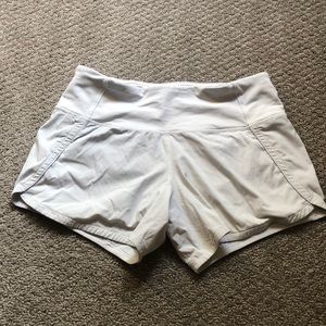 White lululemon shorts